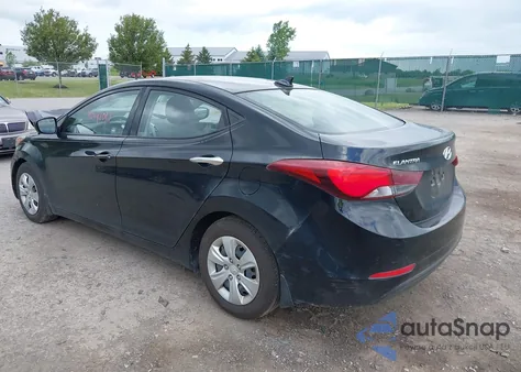 2016 Hyundai Elantra Se from USA, damaged, VIN 5NPDH4AE6GH680611